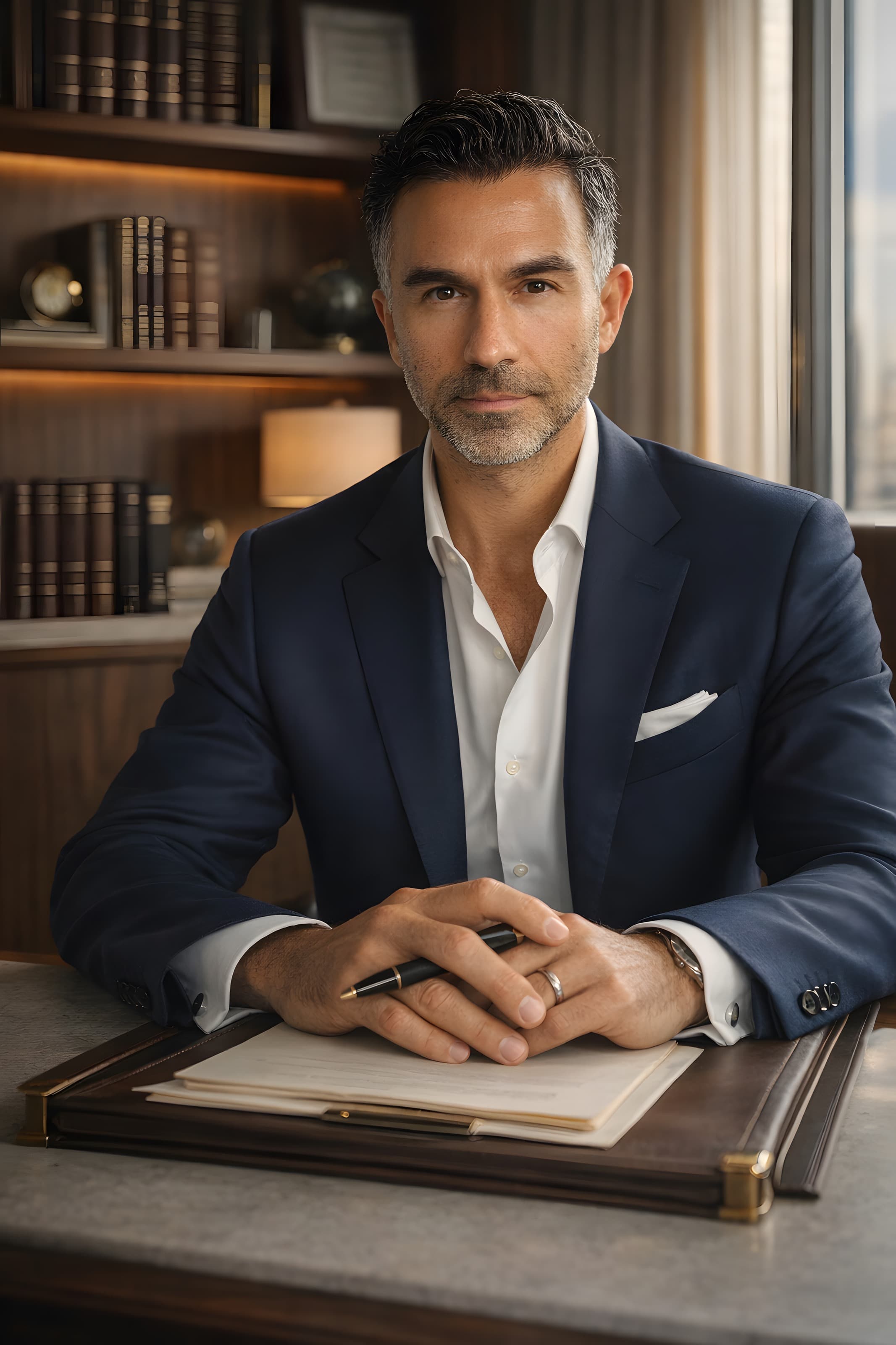 Anthony Clemenza, Founder & Managing Director, at his desk