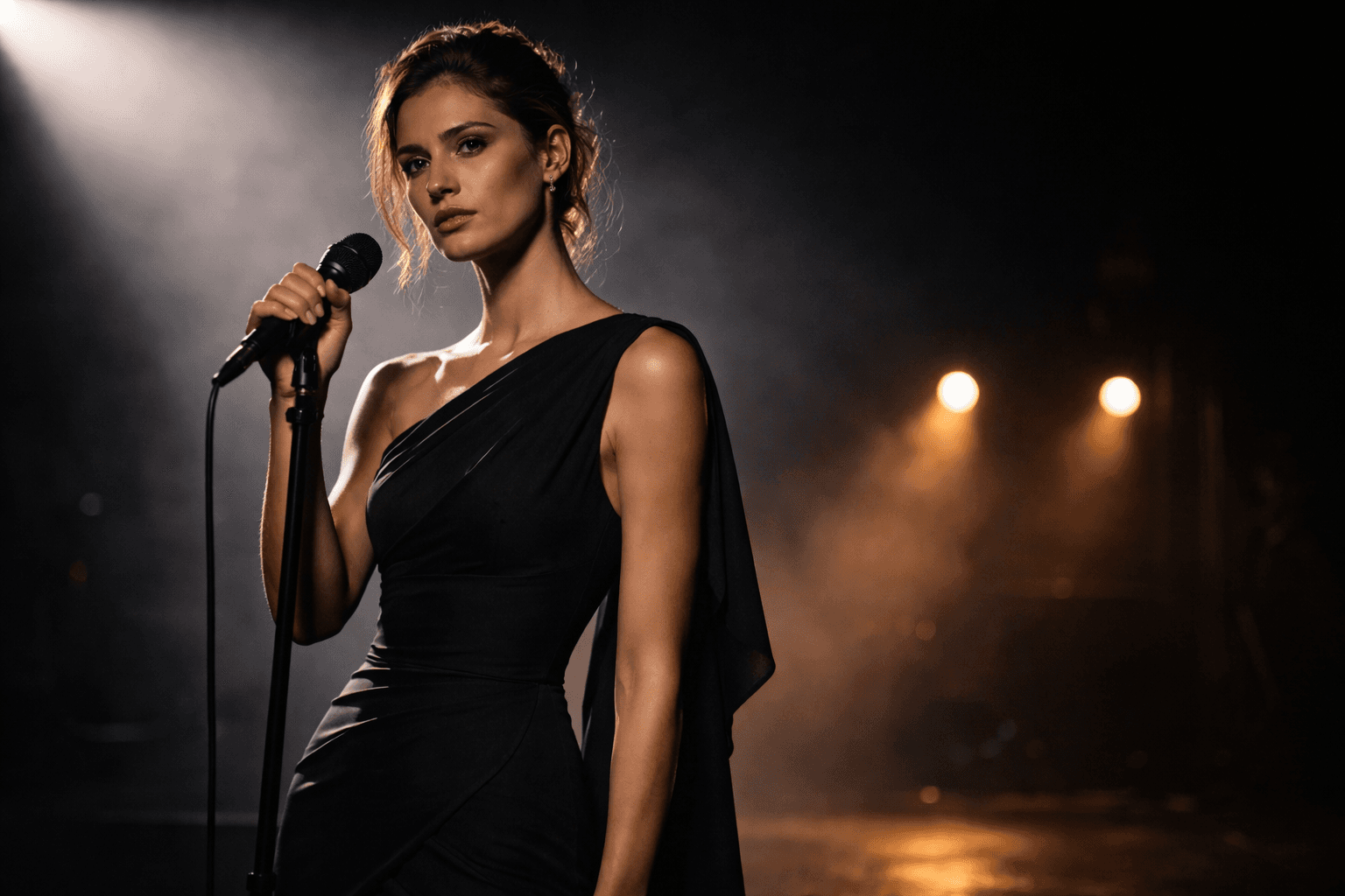 Mara R. — vocalist, stage performance at the microphone