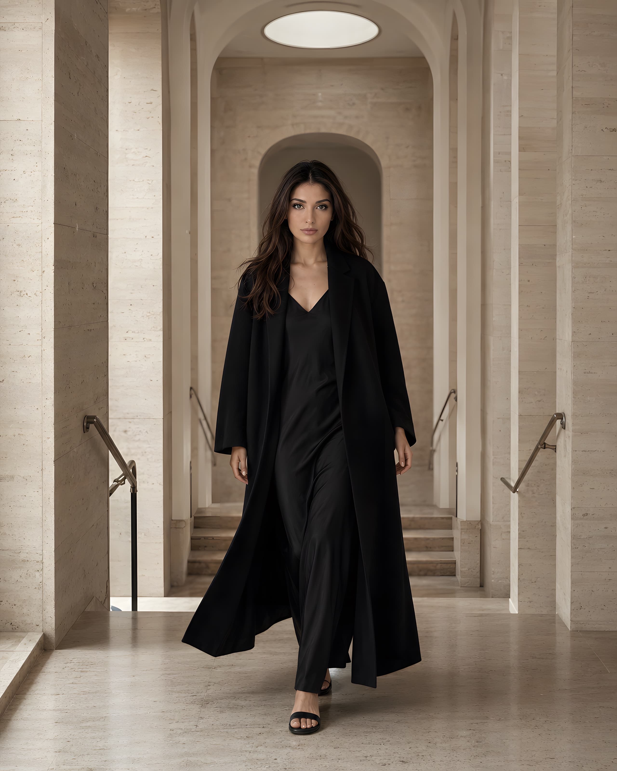 Alexandra M., full-length, working frame